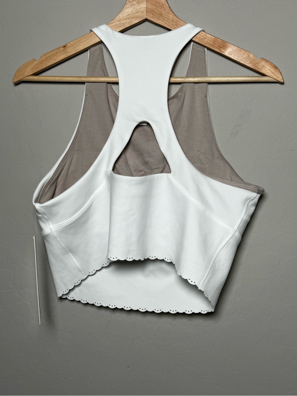 Lululemon Scallop-Hem High-Neck Tennis Tank Top *Medium Support, B/C Cup
White - Picture 5 of 11